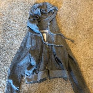 Abercrombie cropped zip up
